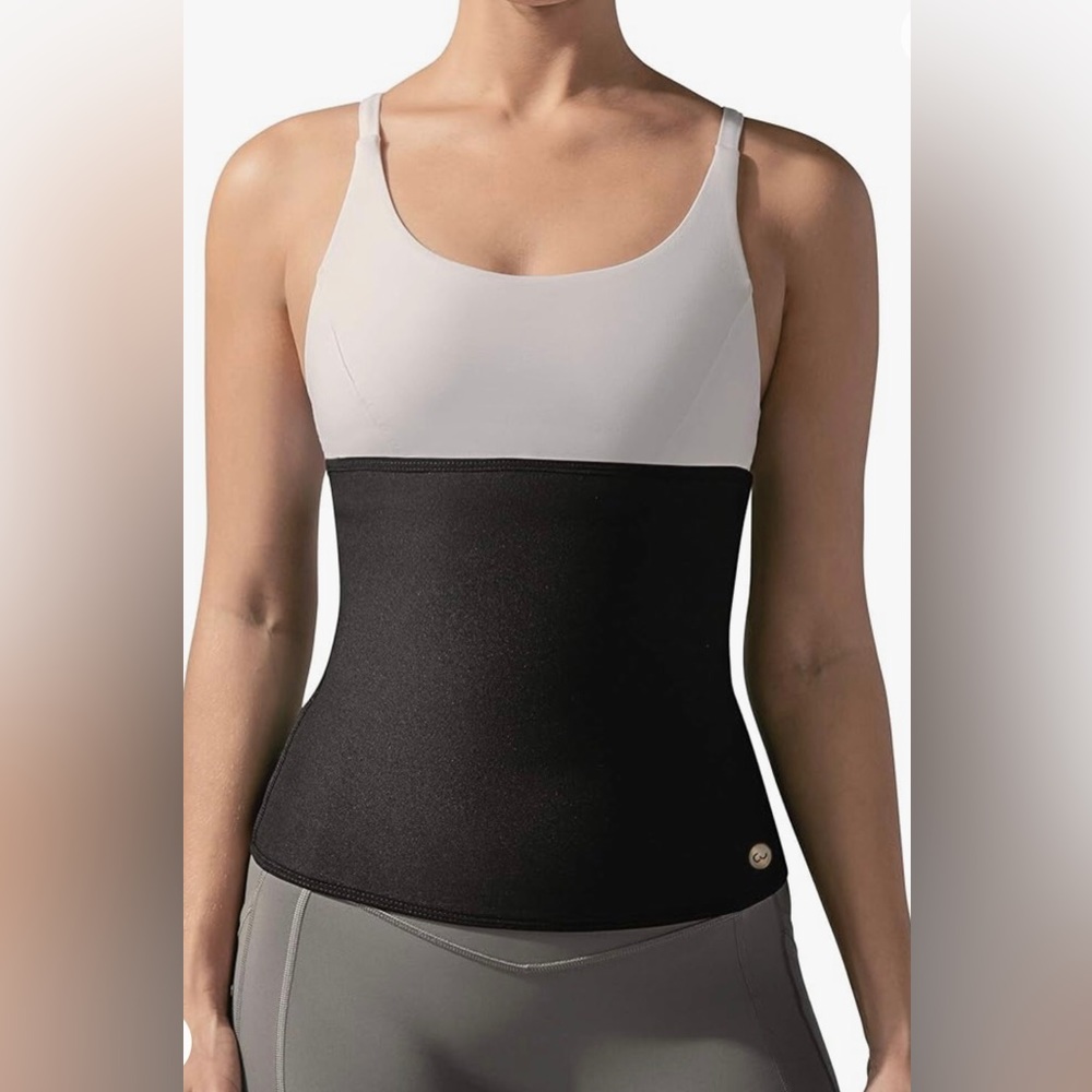 Copper Slim womens Waist Workout Black Compression Belt size  2XL waist trimmer